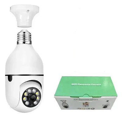 Câmera Wifi Panorama Modelo Lâmpada Bo8177