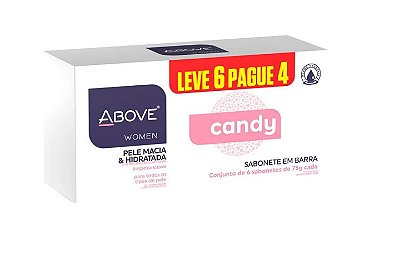 Kit 6 Sabonetes Barra Candy 75g Cada Above