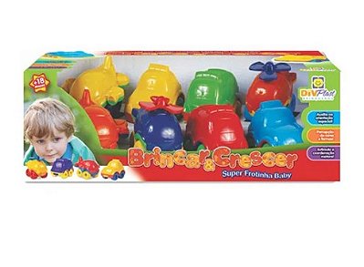 Brinquedo Super Frotinha Baby 8 Carrinhos 572 Divplast