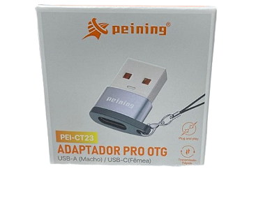 Adaptador Otg Usb Macho P/ Usb-c Fêmea Peining Peict23