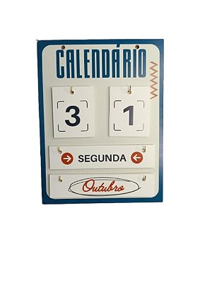 Calendário Decorativo Mdf 25x19cm 6671