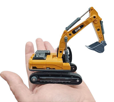Carrinho De Metal Mini Escavadeira Glw Hj5017