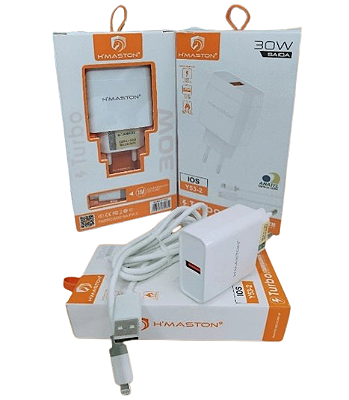 Carregador Turbo 30w Ios Hmaston Y532