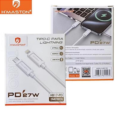 Cabo Ios X Tpc 2m Turbo 27w Hmaston Hb17pd