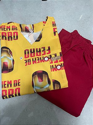 SCRUB BASIC ESTAMPADO HOMEM DE FERRO | MASCULINO