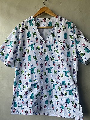 SCRUB BASIC ESTAMPADO MONSTROS SA | MASCULINO