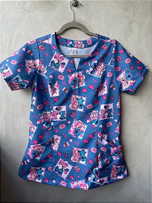 BATA CONFORT STITCH E ANGEL AZUL