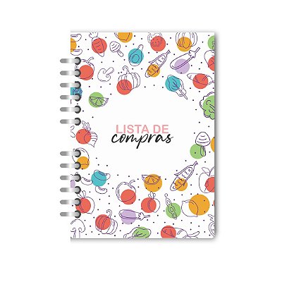 Caderno lista de compras Vegetais color