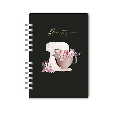 Caderno de Receitas Preto