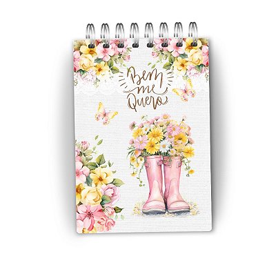 Bloco de anotações Bem me quero botas