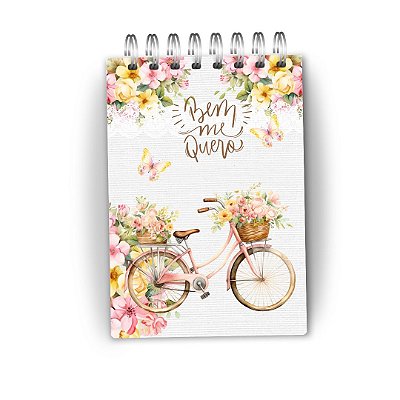 Bloco de anotações Bem me quero Bicicleta