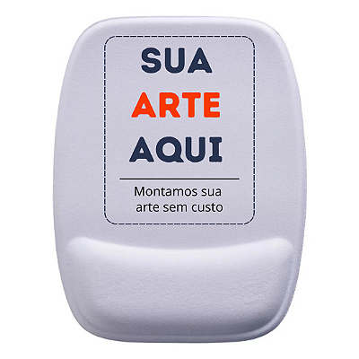 Mouse Pad Retangular Com Descanso - Personalizado