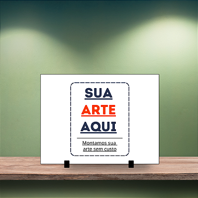 Azulejo em Porcelana Branca Tamanho 15cm x 20cm - Personalizado Com Sua Arte