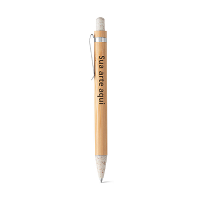 Caneta Volter em Bambu - Personalizada