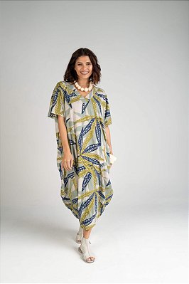 Vestido Malha Gola V Cânhamo Sônia