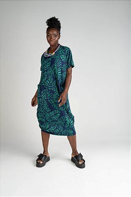 Vestido Malha Gola V Algas Sônia