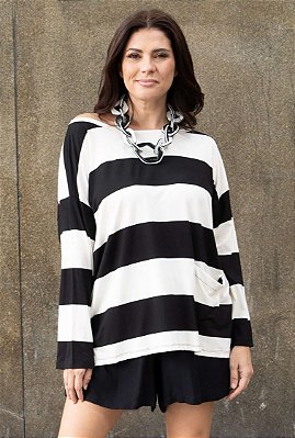 Blusa Malha Ana Maria Listras PB