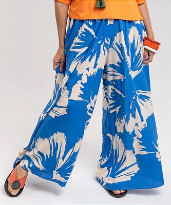 Calça Pantalona Viscose Flamboyant