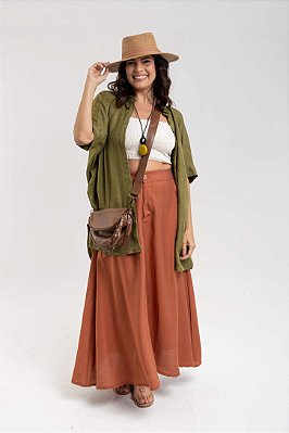 Camisa Gola Padre Verde