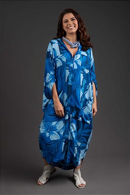 Vestido Ziper e Capuz Agapanto