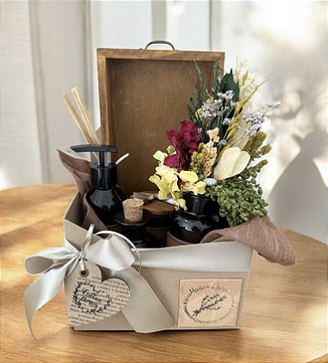 Kit Lavabo com Flores