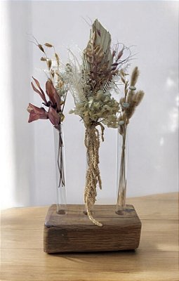 Trio de Flores Desidratadas