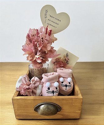 Kit Presente Menina Rosa Antigo