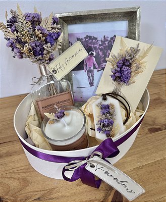 Kit Presente Feliz Aniversário Lilás