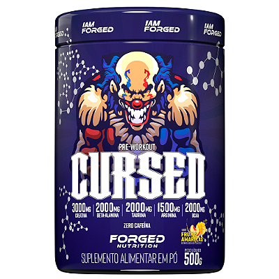 Cursed Pre-Workout Sem Cafeína 500g