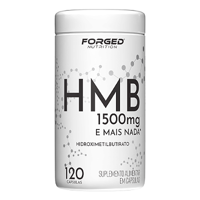 HMB 1500mg – Hidroximetilbutirato 120 Cápsulas Alta Concentração – Forged Nutrition