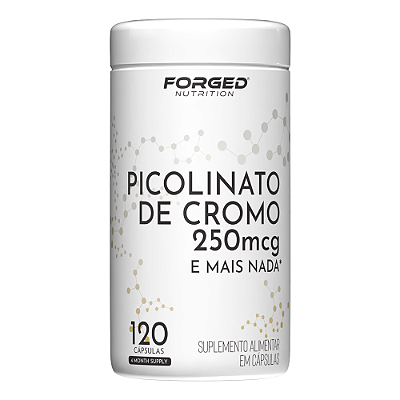 Picolinato de Cromo 250mcg – 120 Cápsulas - Suporte ao Metabolismo e Equilíbrio Nutricional – Forged Nutrition