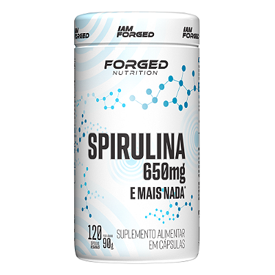 Spirulina 650mg e mais nada 120 Cáps