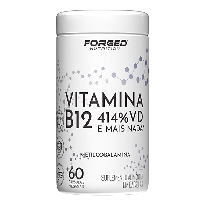 Vitamina B12 Metilcobalamina 414% V.D. 60 Vegan Caps - Forged Nutrition