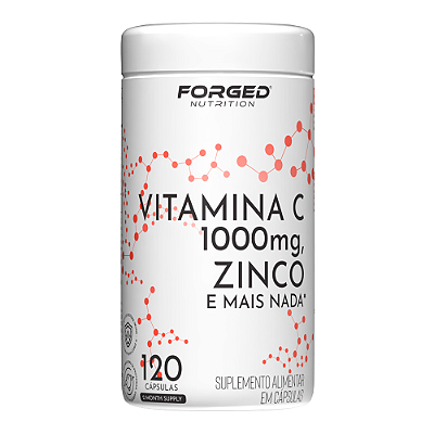 Vitamina C 1000mg, Zinco Quelato e mais nada 120 Caps