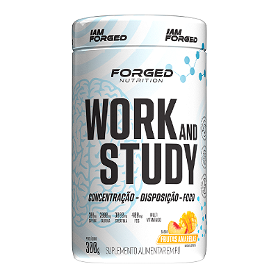 Work and Study 300g Sabor Frutas Amarelas