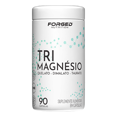 Tri Magnésio Quelato Dimalato Taurato 90 Cápsulas Alta Absorção - Forged Nutrition