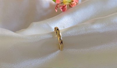Piercing Fake Liso Banhado em Ouro 18 k.