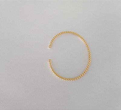 Bracelete Fio Torcido Banhado em ouro 18k.