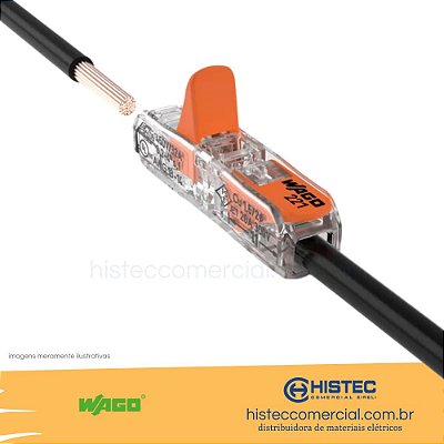 CONECTOR EMENDA WAGO 221-2411 2P RETA 0,5~4mm2 32A