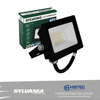 PROJETOR LED SYLVANIA 20W 6500K 1500lms - HOLOFOTE - REFLETOR