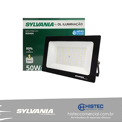 PROJETOR LED SYLVANIA 50W 6500K 3750lms - REFLETOR - HOLOFOTE
