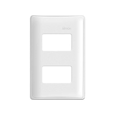 PLACA SIMON 4x2 2 POSTOS SEPARADOS+SUPORTE BR 19.912-30