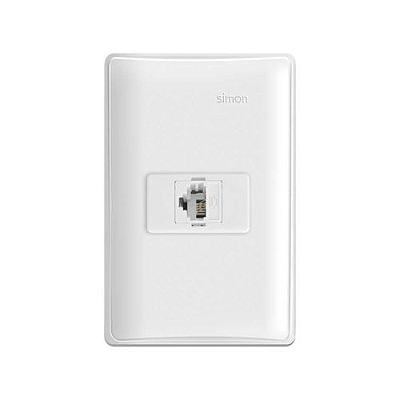 CONJUNTO TOMADA SIMON RJ11 4 FIOS BR 19.962-30