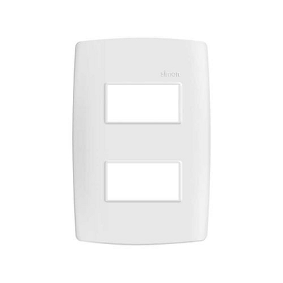 PLACA 4x2 2P HORIZONTAL SEPARADOS SIMON COM SUPORTE BR 30.912-30