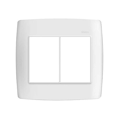 PLACA 4x4 6P HORIZONTAL SIMON COM SUPORTE BR 30.913-50