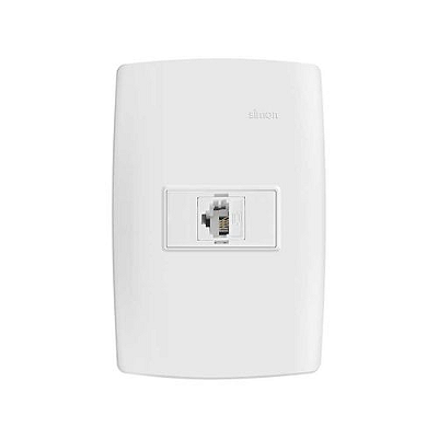 CONJUNTO TOMADA SIMON RJ11 4 FIOS 4x2 BR 30.962-30