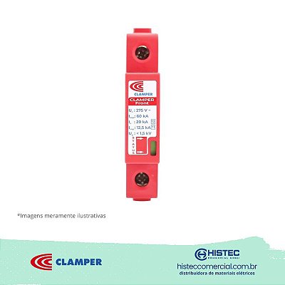 DPS 1P 12,5/60KA FRONT 275V CLASSE I/II 16696 CLAMPER
