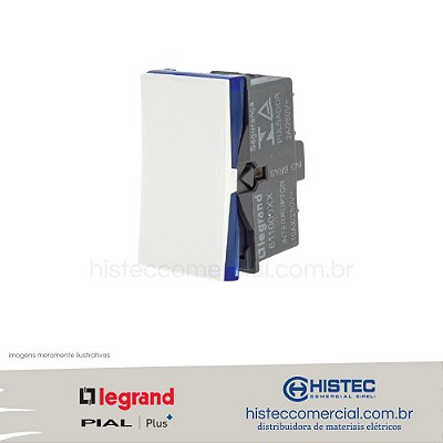 INTERRUPTOR SIMPLES 10A BR B.PARAFUSO 611000BC PIAL PLUS+