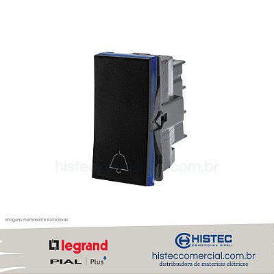 PULSADOR CAMPAINHA 2A PT B.A. 611012PT PIAL PLUS+