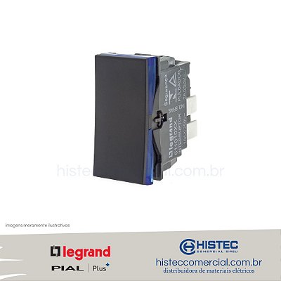 PULSADOR ILUMINACAO 2A PT B.A. 611013PT PIAL PLUS+